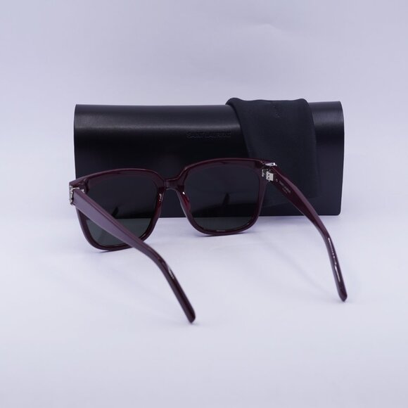 Saint Laurent SLM40 006 Square Sunglasses - Red/Grey - Picture 11 of 11